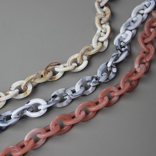 DDCCGGFASHION Colorful Chain Vintage Chain Detachable Thick Chain Acrylic Chain Bag Decoration Chain (8)