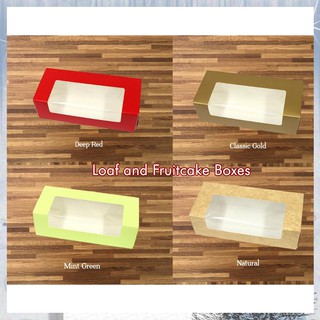 【Available】20 pcs Pastry Laminated Pre-formed Cake Banana Bread Loaf Fruitcake Box (8", 7" and 6")