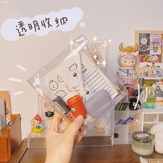 KRAFT BOXKRAFT PAPER✵ↂ✈ins transparent jk pencil case girl Korean version of simple pvc winding stor