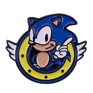Classic Sonic the Hedgehog Pose Brooch Vintage 90s Nostalgia Gift For Gamer