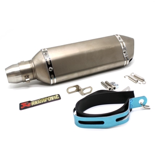 38-51mm Akrapovic Motorcycle exhaust pipe Modified Scooter Exhaust Muffler Pipe Vent Pipe With Silencer