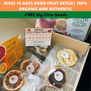 RIVSS 14 DAYS SET Dried Fruit TEA Detox| FREE Chia Seeds|100% Organic|SLIMMING|FLAT TUMMY|From Korea