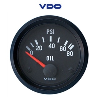 Oil pressure gauge black 2 1/16 Vdo