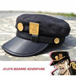 【COD】Anime Jojo's Bizarre Adventure Hat Jotaro Kujou Joseph Cosplay Cap (1)