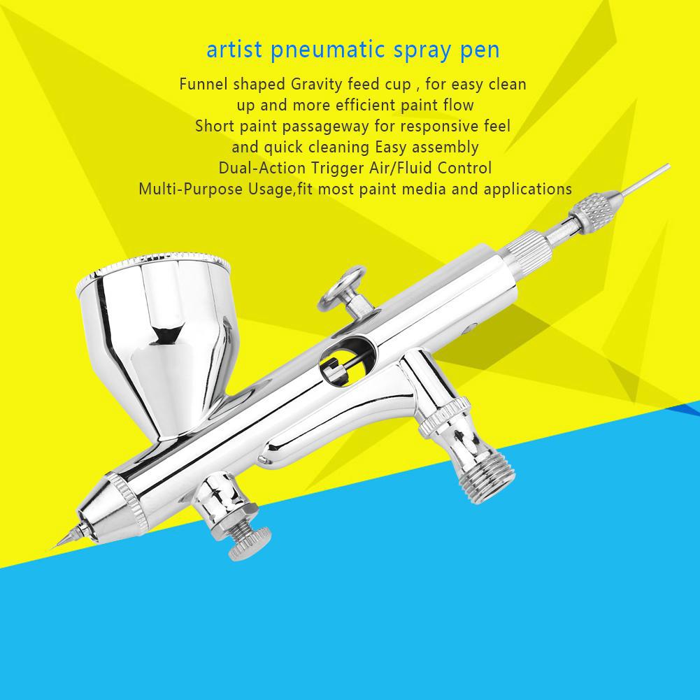 0.2MM Gravity Feed Dual-action Airbrush Kit