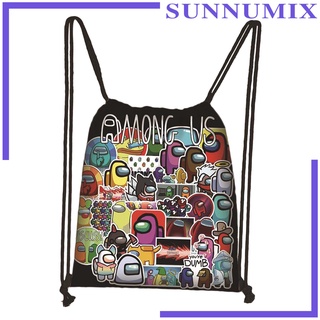 [SUNNIMIX] Drawstring Bag Travel Backpack String Gym Sack