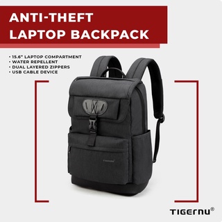 【Ready Stock】∈❧❈TigerNu T-B3513 15.6" Anti-Theft Laptop Backpack w/ FreeLock