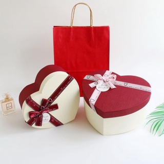 Heart-shaped gift box, large empty box, luminous love packaging box, birthday companion gift box, be