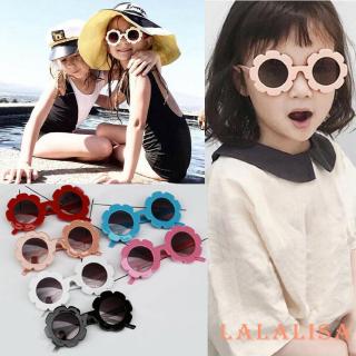 ☆➔❤Fashionable Sun Flower Cute Kids Sunglasses Children Round Plastic Glasses