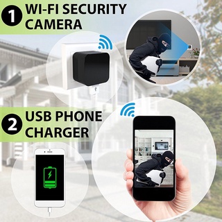 PLUG Adapter USB Wall Charger wifi Mini IP Camera CCTV Wireless Remote Home Security spy Camera (3)