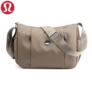 Lululemon Waterproof Shoulder Bag Fashion All-match Diagonal Backpack Satchel (7)