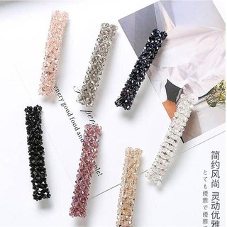 【LK】Women's Fashion Bling Headwear Handmade Full Crystal Hair Clip Barrette Hairpin