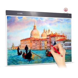 A2 Large Ultra-thin LED Light Pad Box Painting Tracing Panel Copyboard Stepless Adjustable Brightness USB Powered for Cartoon Tattoo Tracing Pencil Drawing