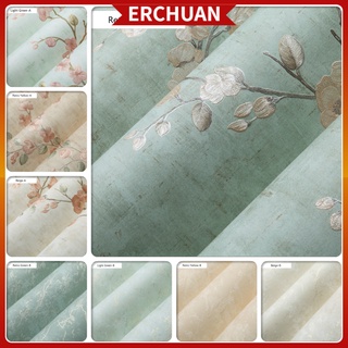 ERCHUAN European Style three dimensional relief floral wallpaper Non-woven wall paper Living Room TV Background Non-self-adhesive Papers Kertas Dinding