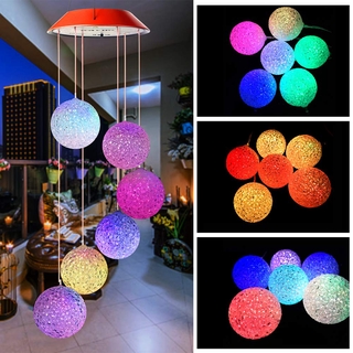 6 kinds of Wind Chime Solar Light / Portable Waterproof Outdoor Decorative Romantic Wind Bell Light / Spiral Wind Chime Outdoor Light /Party Christmas Wedding decoration light