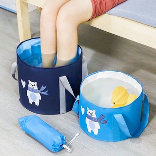 Foot Bath Bag Wash Barrels Foldable Foot Bath Barrel Travel Washbasin Portable