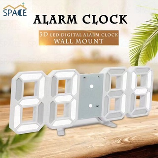 M-SPACE Clock Smart 3D Digital Clock Alarm Wall Clock LED Electronic Alarm Clock Temperature Clock (5)