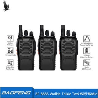 Baofeng Original BF888S UHF FM Transceiver Walkie Talkie Two-Way Radio(Black)BF-888S Set of 3