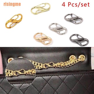 risingme&% 4 Pcs Handbag Chain Change Length Hook Chain Length Adjustment Buckle Shorten