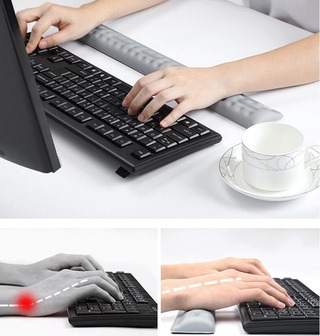 1Pc Wrist Support Mouse Pad Wrist Pad Memory Foam Keyboard Mouse Wrist Rest Holder Tray