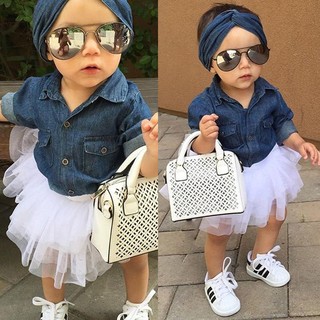 littlekids New Fashion Kids Baby Girls Denim Tops (6)