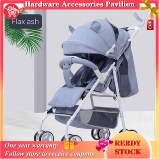 【with warranty】Baby Foldable Portable Stroller Push Chair Baby Travel Trolley