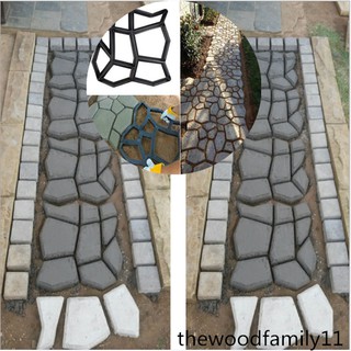 【TF11+COD】Path Maker Mold Reusable Concrete Cement Stone Design Paver Walk Mould Reusable