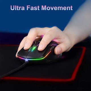 Onikuma CW902 Gaming Mouse Wired USB Optical Computer Mice with RGB Backlit (4)
