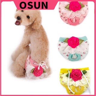 diaper▼[OSUN]Female and male Dog Shorts Puppy Physiological Pants Diaper Pet Underwear For Girl Dogs