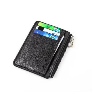 【MSG】New | Fashion Creative Zipper Card Bag Litchi Ultra-thin Simple Multi-card Coin Purse Short Clip Small Wallet (2)