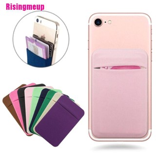 【RM】☆Mobile phone back cards wallet credit id card holder adhesive sticker pocket