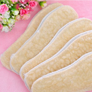 1 pair Winter Boot Shoe Warm wool Fleece Thermal Insoles☆