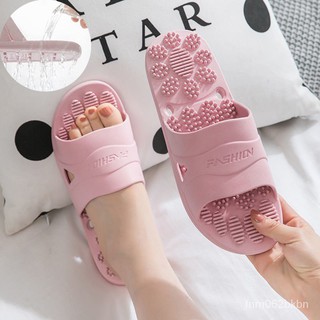 【HHS】Japanese Couple Summer Home sandals and slippers Foot massage non-slip soft bottom