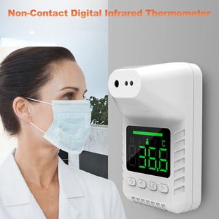 №Non-Contact Digital Forehead Thermometer Wall-Mounted Infrared Thermometer °C / °F Unit Switch 6 la