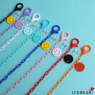 ICE-Glasses Mask Rope Adult Children Anti-Lost Chain Smiley Cartoon Face Lanyard Holder