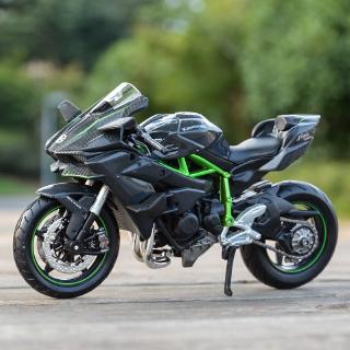 Maisto 1:12 Kawasaki Ninja H2 R Black Diecast Alloy Motorcycle Model Toy