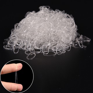 WHPH 1000x Clear Rubber Hairband Ponytail Holder Elastic tie (2)