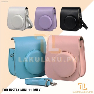 LAKULAKU.PH Fujifilm Instax Mini 11 Leather Case with Sling Strap