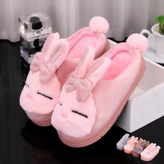 Rogue rabbit cute cartoon cotton slippers warm non-slip home cotton slippers indoor slipper