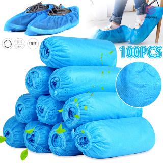COD [Reday Stock] 100pcs Non-woven Boot Cover Disposable Shoe Covers Thicken Overshoes Non-Slip