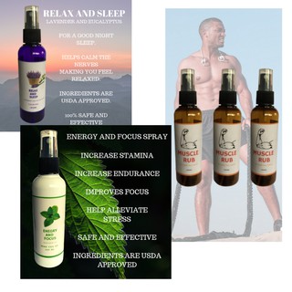 Massage Oils/ Workout Oil/ Energizing/ Relaxing/ Muscle Rub