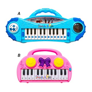 FROZEN／HELLO KITTY Electronic organ Musical piano toy Sound light piano