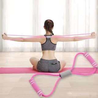 WKX Women Workout Yoga Pull Rope / Pilates Fitness Elastic Resistance Bands