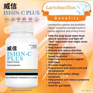 (COD) ISHIN C Plus Japan Formula Immune Booster 60caps Vitaminc C (7)