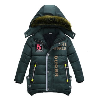 ♫tracymic ♫Fashion Coat Children Winter Jacket Coat Boy Jacket Warm Hooded Kids Clothes (3)