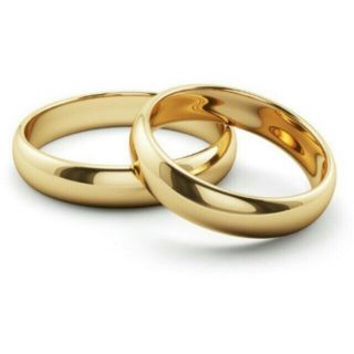 18k Saudi Gold Plated Wedding Ring Couple Ring