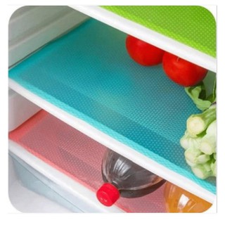 4 Pcs Kitchen Cabinet Mat Refrigerator Pad Antibacterial Antifouling Mildew Moisture Drawer Liner Absorption Pad Home