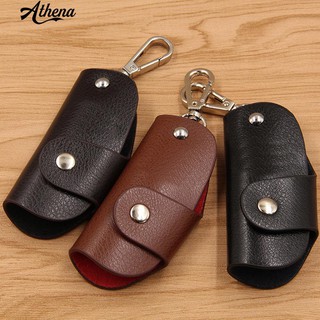 √COD Multifunctional Genuine Leather Car Key Case Holder Pouch Men Wallet (1)