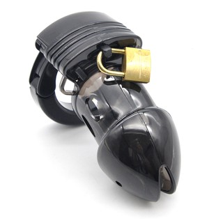 Confidential delivery▣♀▬Mini Male Chastity Cock Cage Penis Belt Lock with Four Rings Gay G-spot Stim