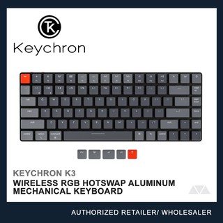 Keychron K3 Mechanical Keyboard (75% Layout, Wired/Bluetooth, RGB, Keychron Optical, Hot-Swap)